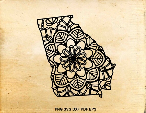 Download Georgia state svg Georgia zentangle svg Iron on designs