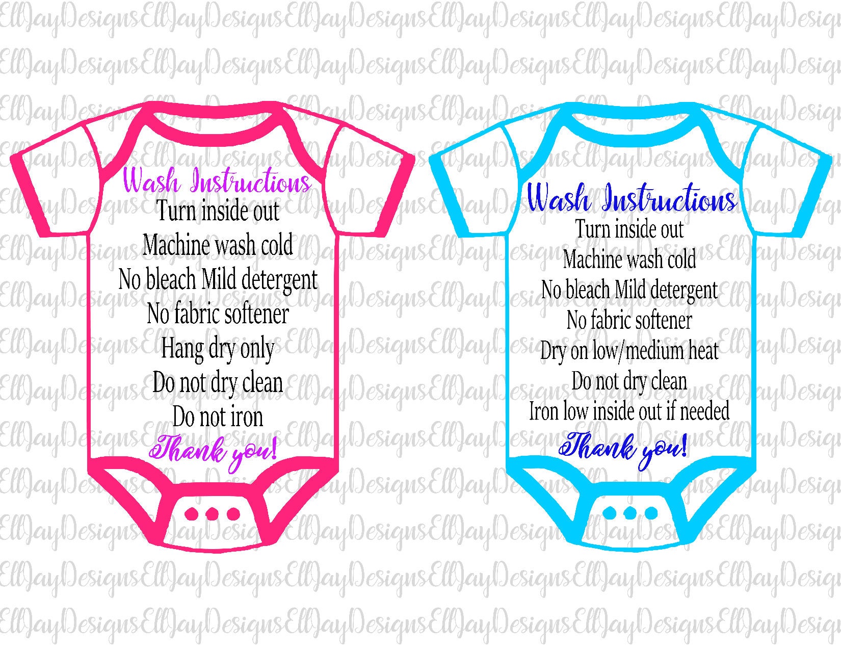 Download Shirt wash instructions svg HTV shirt care card care card