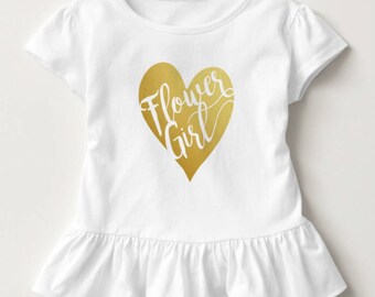 Flower Girl Ruffle Tee