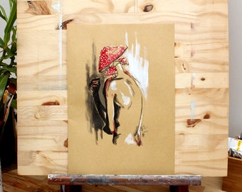Original Mixed Media A4 Painting