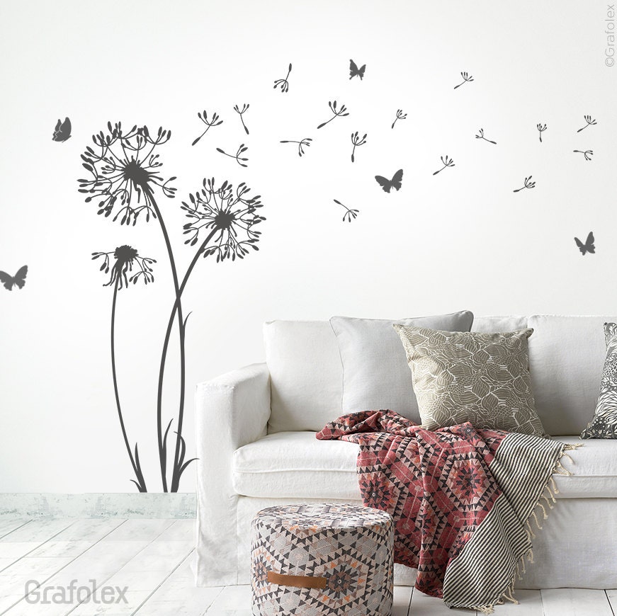 Best Of Wandtattoo Pusteblume Schmetterling Wandtattoo Pusteblume Flugsamen Schmetterlinge Löwenzahn