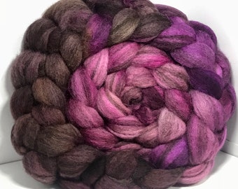 Spinning Fiber BFL Swirl- 5oz - Pink Squirrel 1