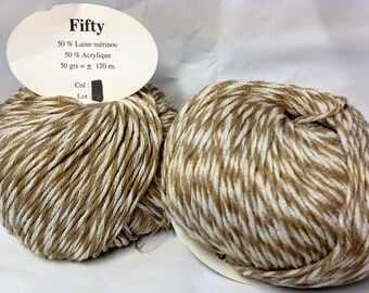 10 skeins 50% Merino /tweede/ made in FRANCE