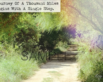 A Journey Of A Thousand Miles Inspirational Frame