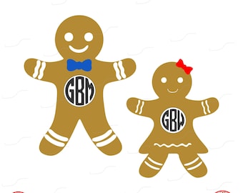 Gingerbread man svg | Etsy