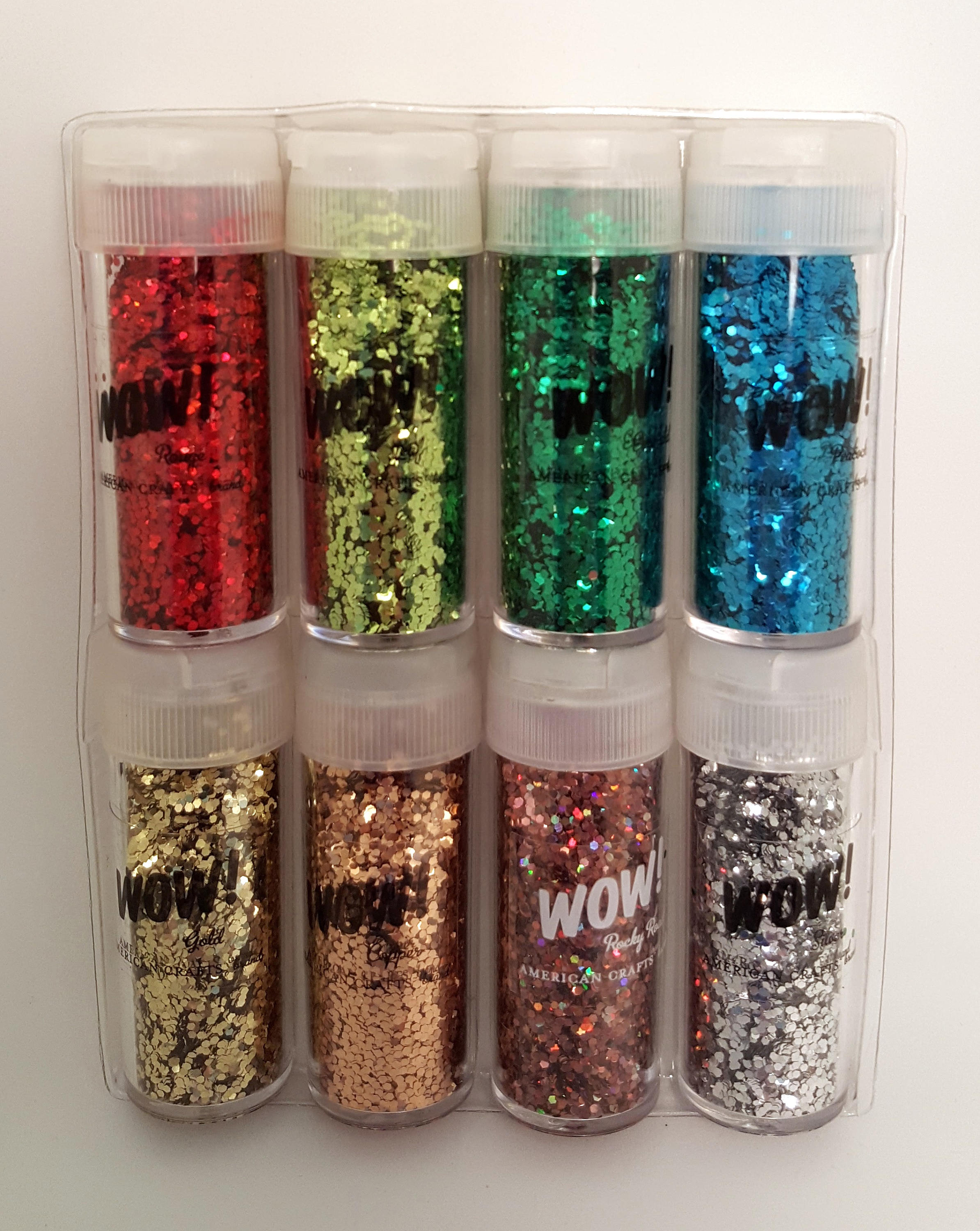 GLITTER American Craft's WOW CHUNKY Glitter Set 8