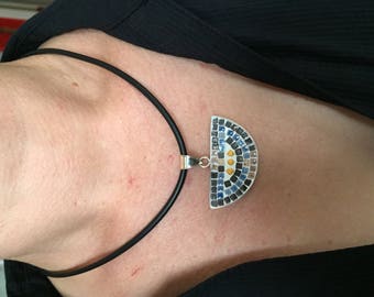 Sterling Silver 925 and micro mosaic
