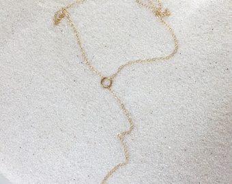 Miminal Gold Lariat