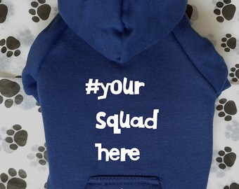 Your Dog Squad Hoodie- Customizable for Any Breed, Snap-Up Hoodie