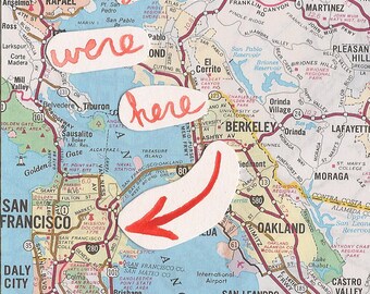 Wish You Were Here San Francisco Postcard