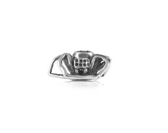 Spider Totem Charm, TOTEM POLZ, Spirit Animal, Spiritual Jewelry, Sterling Silver Charms, Totem Pole Animals