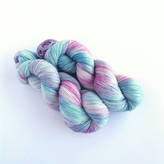 recommended dyers - Woolly Mama Yarns 4 Ply Yarn Fingering, Merino & Nylon Sock Yarn, colorway 