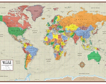 swiftmaps world contemporary elite wall map mural wall art decor for home office geography