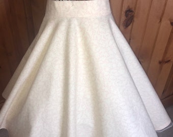 HANDMADE Vintage inspired full circle skirt (size 12)