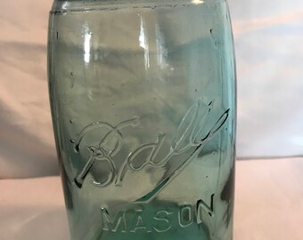 Blue Ball Jar Mason Jar Vintage Canning Jar