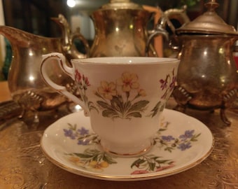 Paragon English flowers teacup and saucer.