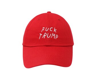 Fuck Trump hat Embroidered Cap Dad cap dad hat embroidered baseball cap fuck trump dad hat unisex cap