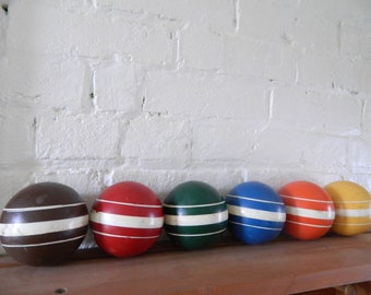 Vintage Croquet Balls