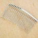 20 teeth Silver Hair Combs--50pcs Silver Plated Hair Combs,Wedding Bridal Accessory,DIY Wholesale Metal hair comb--75x38mm.