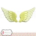 Angel Wings embroidery design. 3 mini sizes! Pretty fairy embroidery in satin stitch. Delicate angel machine embroidery design.