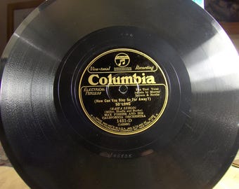 Max Fisher California Orch / Eddie Thomas' Collegians on Columbia 1431-D