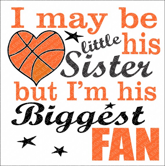 Download Little Sister Biggest Fan SVG DXF EPS Cut File