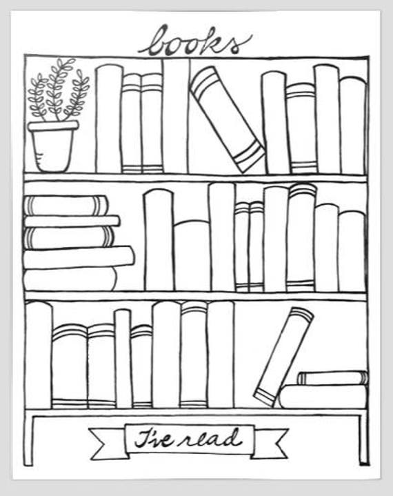 Books I've Read bookshelf graphic organizer printable