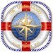Cruise Life Preserver with Compass personalized design