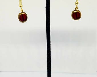 Ruby and Gold earrings