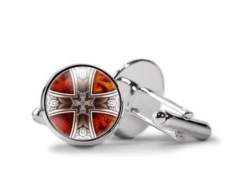 Steampunk Cross Cufflinks PM-390