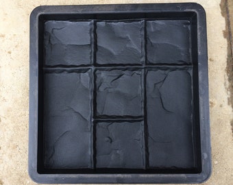 CONCRETE Mold STONE | Stone Plastic ABS | Stone pattern Form Molds | Garden stepping stone | Cement garden stepping Stone Path Yard Home