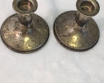 Sterling SIlver Candlestick holders