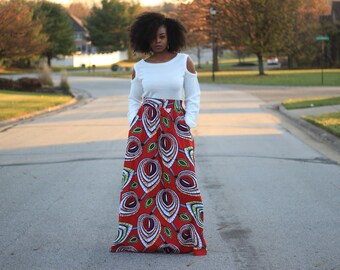 Chizoba African Print Maxi Skirt