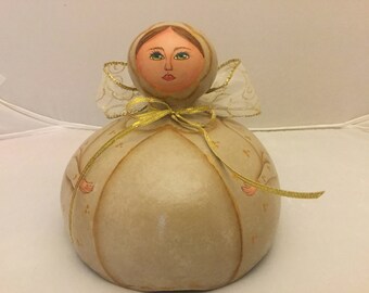 Brown Gourd Angel Tree Topper