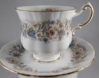 PARAGON BONE CHINA Meadowvale Tea Cup and Saucer