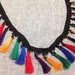 2.5 Inch Tassel chainette trims, Tassels, Skirt tassel trims, multi-color tassel trims, Rayon Tassel