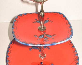 Vintage 70s Etagere by SCHRAMBERGER, decor "Poncho"