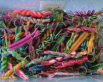 50 rexlace boondoggle gimp plastic lace key chains Napoleon Dynamite keychains