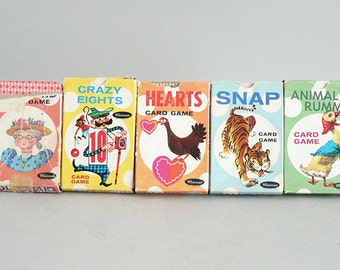 Kids Snap, Old Maid, Rummy, Crazy Eight, Hearts Card Games
