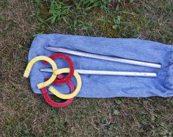 Mini horseshoe game, lawn games, gift, outdoors, him, her, camping