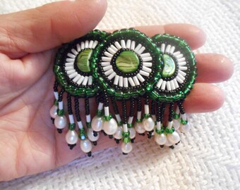 Handmade Beaded Barrette