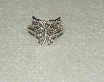 Sterling Silver Butterfly Ring- size 6 1/2