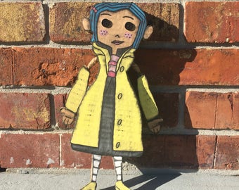 Coraline Button Eyes Doll