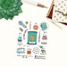 Science Planner Stickers Inkwell Press Livewell Erin Condren Plum Paper Planner Education School Lab Happy a5 personal biology chemistry