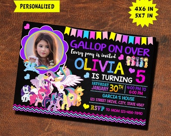 My Little Pony Invitation / My Little Pony Birthday / My Little Pony Party / My Little Pony Invite / My Little Pony Birthday Invitation