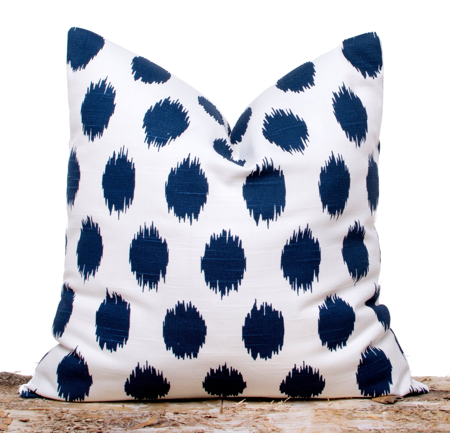 Navy Polka Dot Pillows Navy Throw Pillows Blue Pillow Case