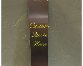 Custom Aluminum stamped bookmarks