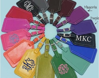 Monogrammed Luggage Tags Personalized Luggage Tag Personalized Tag Graduation Gifts, Bridesmaid Gifts Luggage Tag