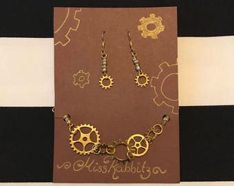 Jewelryset Steampunk Gold