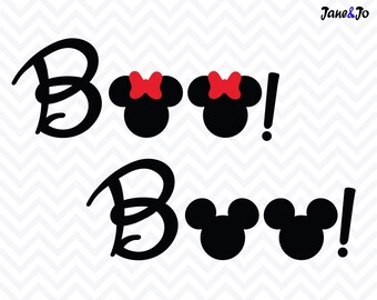 Boo Mickey Mouse SVG Boo Minnie Mouse Boo Svg Frame